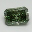 2.7 Ct. Fancy Vivid Pacific Green Radiant Lab Grown Diamond