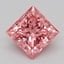 1.09 Ct. Fancy Vivid Pink Princess Lab Grown Diamond