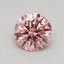 0.44 Ct. Fancy Vivid Pink Round Lab Grown Diamond