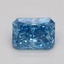0.83 Ct. Fancy Vivid Blue Radiant Lab Grown Diamond