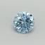 0.34 Ct. Fancy Vivid Blue Round Lab Grown Diamond