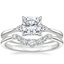 Platinum Aria Contoured Diamond Bridal Set