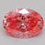 0.76 Ct. Fancy Vivid Pink Oval Lab Grown Diamond