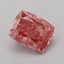 0.96 Ct. Fancy Vivid Pink Cushion Lab Grown Diamond