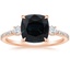 14K Rose Gold Lyra Three Stone Diamond Ring (1/4 ct. tw.), smalltop view