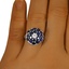 The Agnys Ring, smallzoomed in top view on a hand