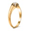 The Marylou Ring, smalltop view on a hand