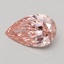 0.52 Ct. Fancy Intense Pink Pear Lab Grown Diamond