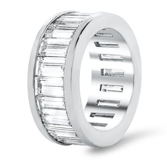 Custom Baguette Diamond Eternity Band