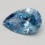 0.90 Ct. Fancy Vivid Blue Pear Lab Grown Diamond