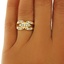 The Shifra Ring, smalltop view on a hand