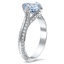 The Bayleah Ring, smalltop view on a hand