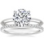 18K White Gold Hazel Ring with Luxe Ballad Diamond Ring (1/4 ct. tw.)
