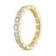 18K Yellow Gold East-West Bezel Emerald Cut Eternity Diamond Ring, smallside view