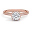 Custom Petal-Inspired Diamond Ring