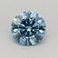 0.46 Ct. Fancy Vivid Blue Round Lab Grown Diamond