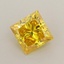 0.78 Ct. Fancy Vivid Yellow Princess Lab Grown Diamond