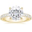 18K Yellow Gold Anthology Half-Coverage Diamond Ring (1/2 ct. tw.), smalltop view