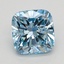 1.06 Ct. Fancy Vivid Blue Cushion Lab Grown Diamond