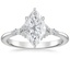 Platinum Nadia Diamond Ring, smalltop view