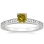 18K White Gold Starlight Channel Set Diamond Ring, smalltop view