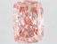 7.63 Ct. Fancy Vivid Pink Cushion Lab Grown Diamond