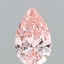0.99 Ct. Fancy Vivid Pink Pear Lab Grown Diamond