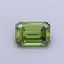 1.01 Ct. Fancy Vivid Green Emerald Lab Grown Diamond
