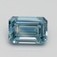 3.26 Ct. Fancy Intense Greenish Blue Emerald Lab Grown Diamond