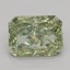 1.58 Ct. Fancy Vivid Green Radiant Lab Grown Diamond