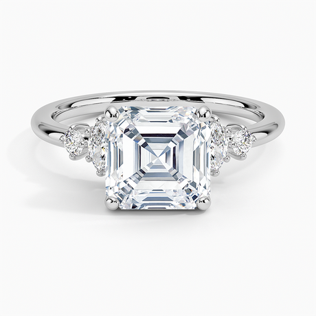 18K White Gold Miroir Diamond Ring