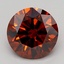 1.18 Ct. Fancy Deep Orange Round Lab Grown Diamond