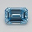 1.07 Ct. Fancy Intense Blue Emerald Lab Grown Diamond