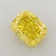 2.07 Ct. Fancy Vivid  Yellow Cushion Lab Grown Diamond