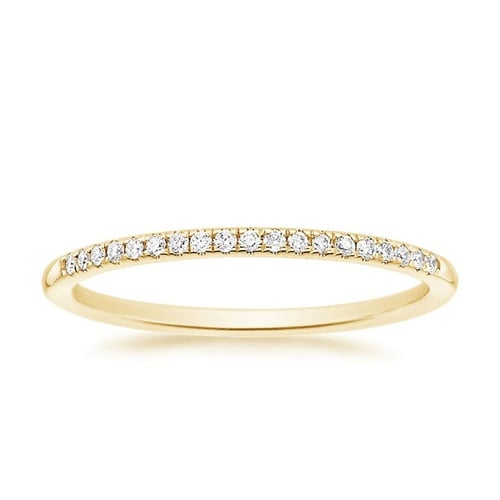 Peyton Emerald Cut Three Stone Diamond Ring (1/2 ct. tw.) in 18K Yellow Gold