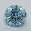 3.01 Ct. Fancy Vivid Blue Round Lab Grown Diamond