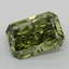 4.02 Ct. Fancy Vivid Green Radiant Lab Grown Diamond