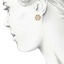 The Marry Earrings, smalltop view on a hand
