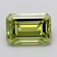 3.51 Ct. Fancy Vivid  Green Emerald Lab Grown Diamond