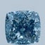 2.55 Ct. Fancy Vivid Blue Cushion Lab Grown Diamond