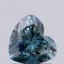 0.92 Ct. Fancy Vivid Blue Heart Lab Grown Diamond