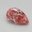 0.79 Ct. Fancy Vivid Pink Pear Lab Grown Diamond