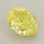 1.77 Ct. Fancy Vivid  Yellow Oval Lab Grown Diamond