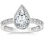 18K White Gold Sinclair Art Deco Diamond Ring (1/6 ct. tw.), smalltop view