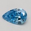 0.54 Ct. Fancy Vivid Blue Pear Lab Grown Diamond