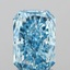 1.53 Ct. Fancy Vivid  Blue Radiant Lab Grown Diamond