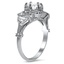 The Gamila Ring, smalltop view on a hand