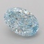 3.08 Ct. Fancy Vivid Blue Oval Lab Grown Diamond