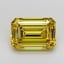 5.12 Ct. Fancy Vivid Yellow Emerald Lab Grown Diamond
