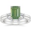18K White Gold Tapered Baguette Diamond Bridal Set